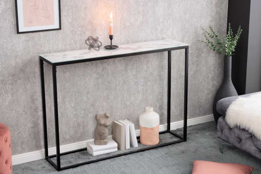  MARMORLOOK VIT/SVART METALL