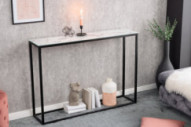 MARMORLOOK VIT/SVART METALL