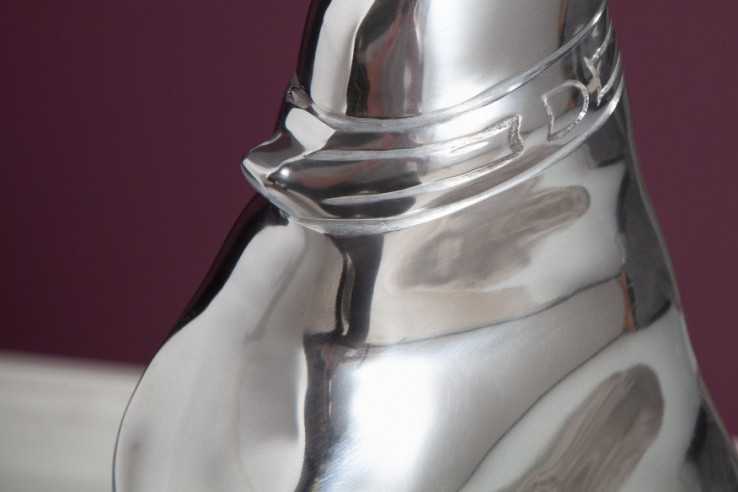  VINTHUND I SILVERFÄRGAD ALUMINIUM