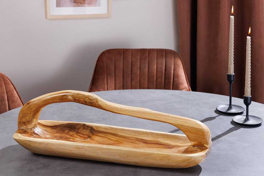 HALLEY - 60CM SKÅL I TEAKTRÄ