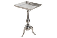 PICCOLO - 55 cm fyrkantigt sidobord i silver
