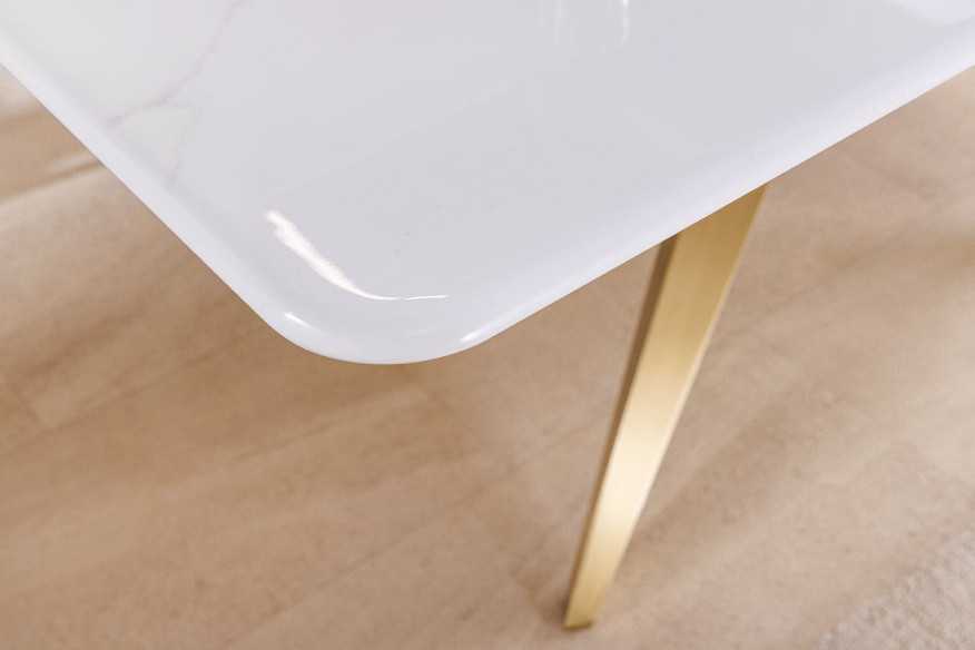  KERAMIK VIT MARMOR & CHAMPAGNEGULD