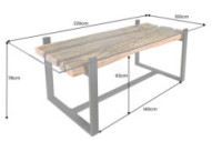 ORION - 220CM MATBORD