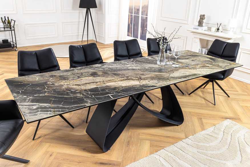  TAUPÉ MARMORLOOK KERAMIK/GLAS