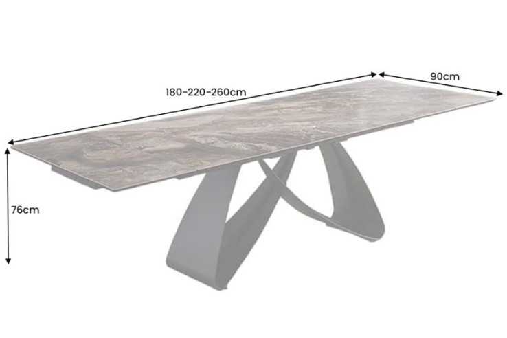  TAUPÉ MARMORLOOK KERAMIK/GLAS