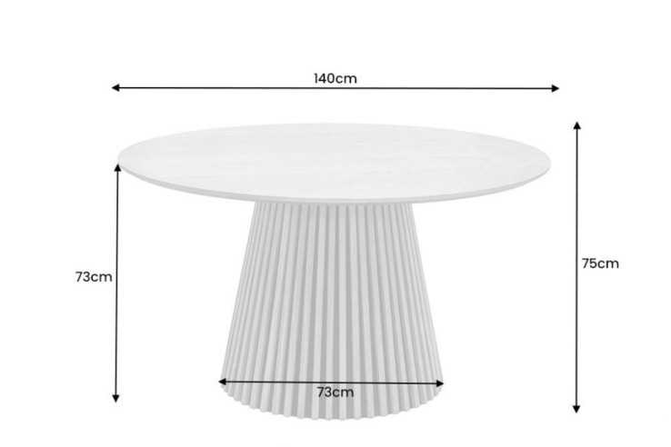 POLARIS - 140CM RUNDT MATBORD