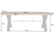 THORIUM - 200CM MATBORD