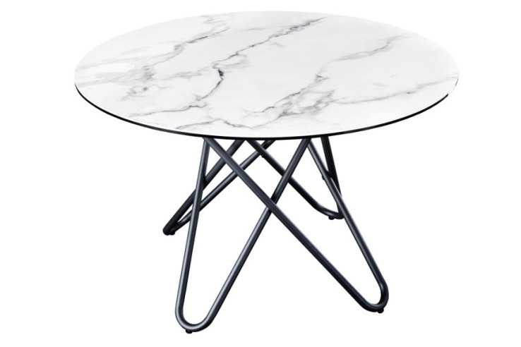  MARMORLOOK VIT & SVART METALL