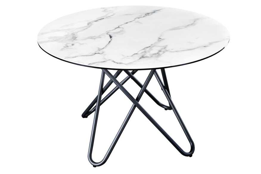  MARMORLOOK VIT & SVART METALL