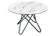  MARMORLOOK VIT & SVART METALL