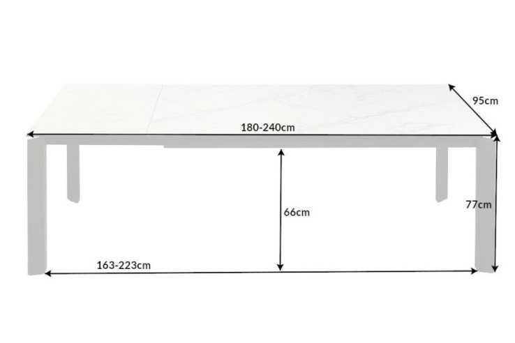GALATEA - 180-240CM MATBORD