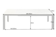 GALATEA - 180-240CM MATBORD