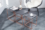 TRIO - SET MED 3ST SIDOBORD I KOPPAR