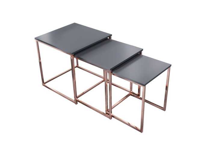TRIO - SET MED 3ST SIDOBORD I KOPPAR