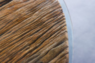  OVAL TEAK MED GLASSKIVA