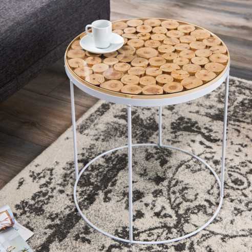 NALKA - 40CM HANDGJORT SIDOBORD I FURU