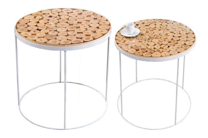 NALKA - 40CM HANDGJORT SIDOBORD I FURU