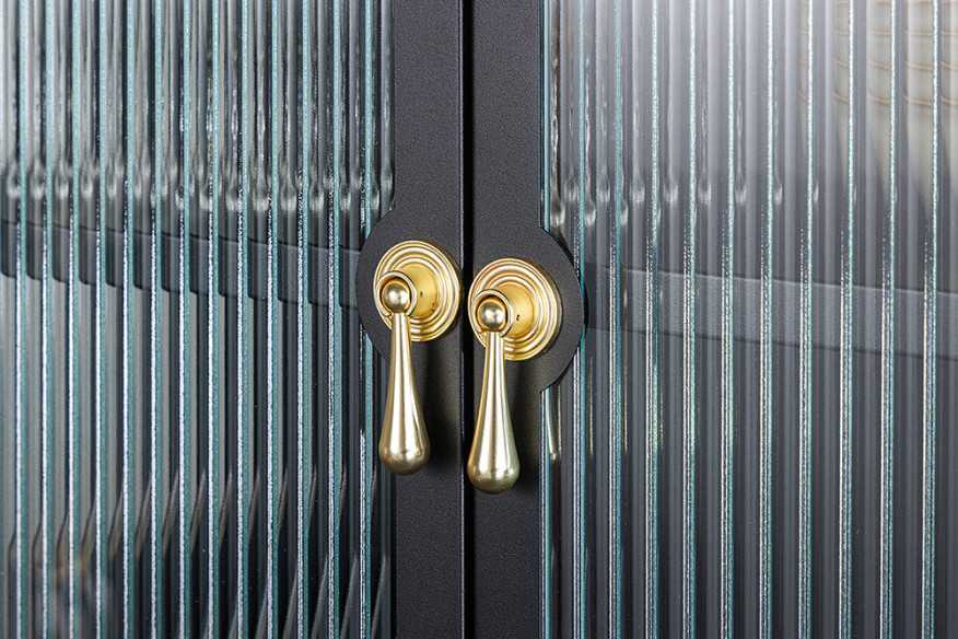  RIBBAT GLAS & SVART GULD