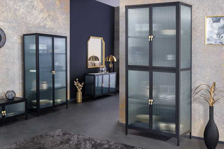  RIBBAT GLAS SVART/GULD