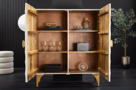 VIT MANGOTRÄ MED GULDDETALJER 2