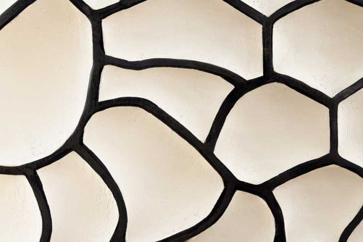  3D MOSAIK MANGOTRÄ SVART/VIT
