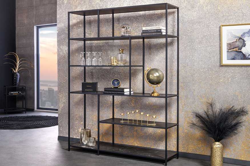  SVART MARMORLOOK & METALL