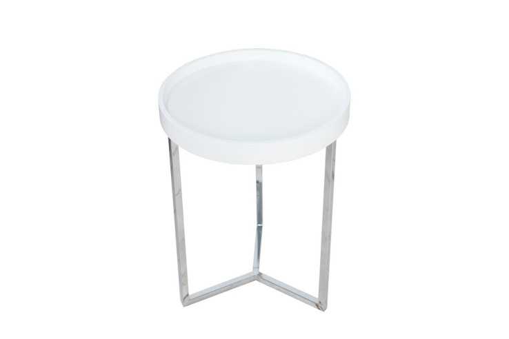 Couchtisch Modul 40cm weiss silber