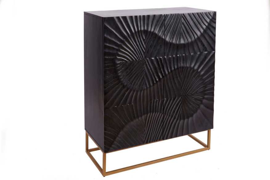  SVART MANGO OCH METALL