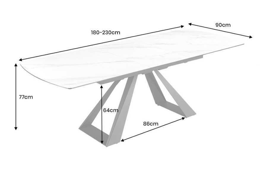  VIT MARMORLOOK KERAMIK/GLAS