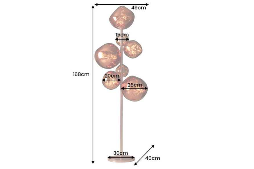 AURIGA - 50CM GOLVLAMPA