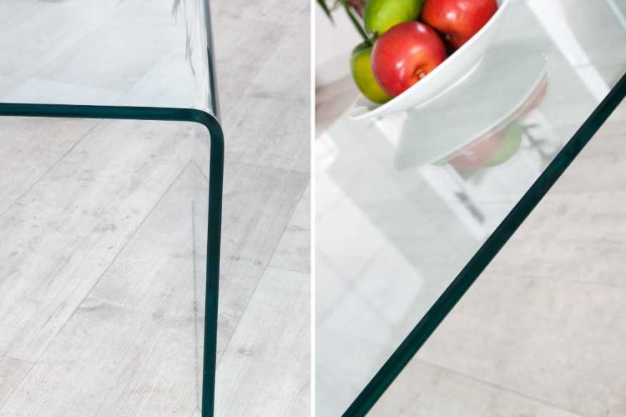 OPAQUE - bord i glas 110 cm