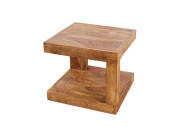 TOR - 45CM HANDGJORT BORD I SHEESHAM-TRÄ