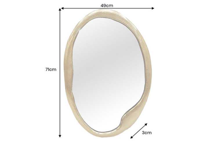 OVAL GULD METALL