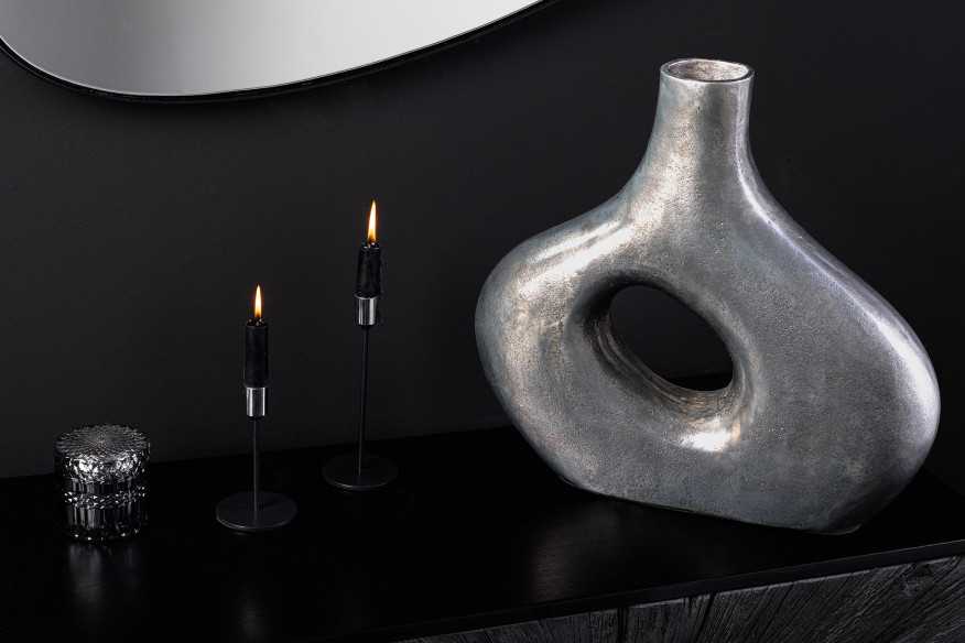  MÖRKT GRÅ METALL HANDGJORD