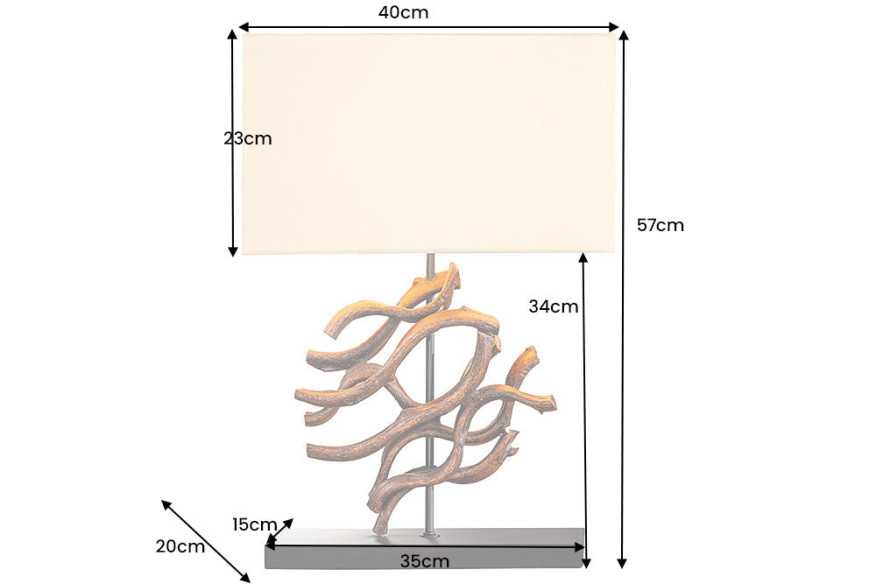  TEAK OCH BEIGE SKÄRM