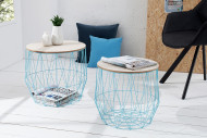 Couchtisch Storage 2er Set blau
