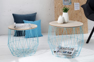 Couchtisch Storage 2er Set blau
