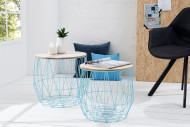 Couchtisch Storage 2er Set blau