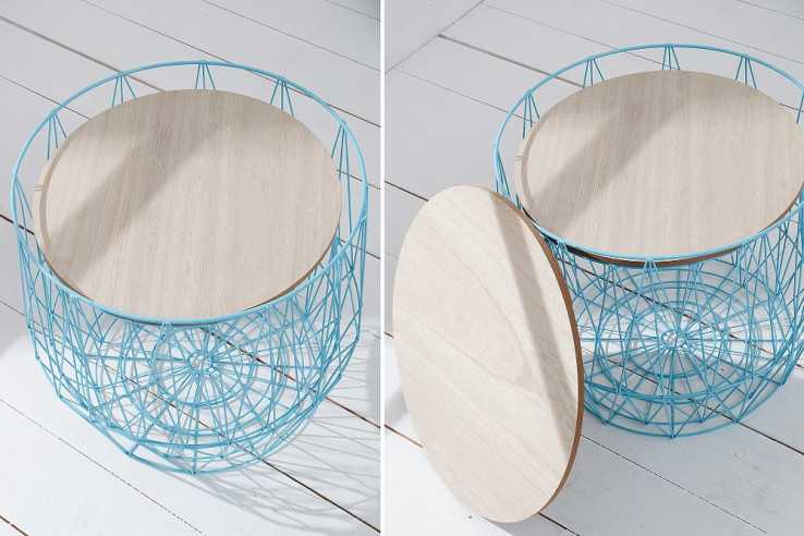 Couchtisch Storage 2er Set blau