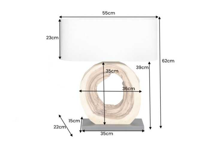 LYRA - 55CM BORDSLAMPA