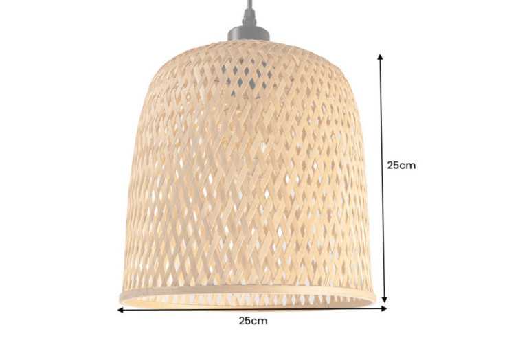  NATURLIG BAMBU & SVART DETALJ