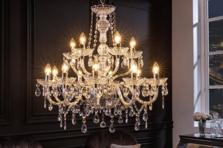 AURIGA - 80CM KRISTALLIKNANDE TAKKRONA