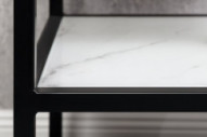 MARMORLOOK VIT & SVART METALL