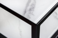  MARMORLOOK VIT & SVART METALL